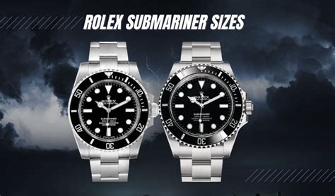 different rolex sizes|Rolex submariner size chart.